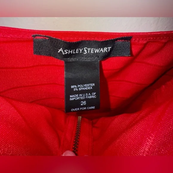 Red Ashley Stewart bodycon dress - Picture 3 of 3